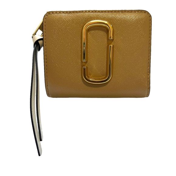 Marc Jacobs Handbags - Marc Jacobs Women’s Gold & Sage Green The Snapshot Mini Compact Wallet